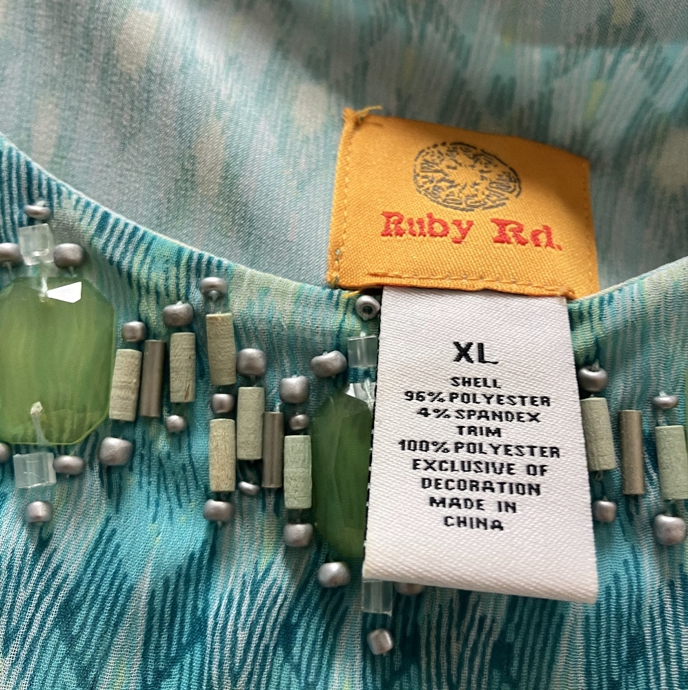 Ruby Rd blue flowy maxi dress - Picture 2 of 2